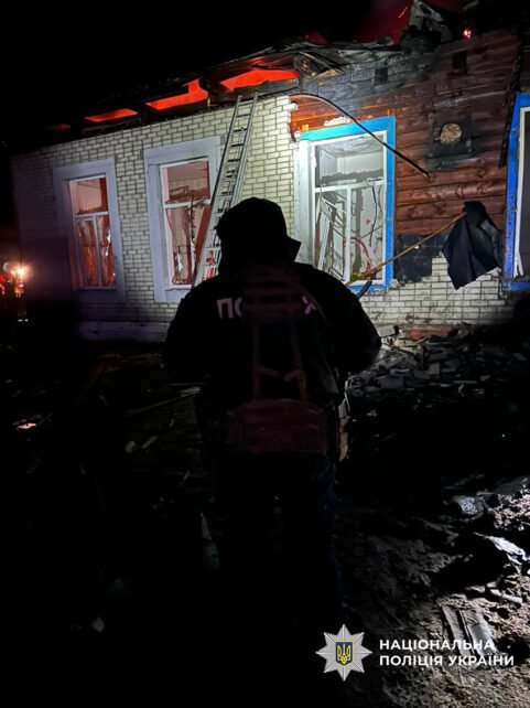 Унаслідок ворожої атаки на Чернігівщині поранено рятувальника (Фото)