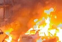 Горіла квартира та автівка: у Чернігові БпЛА влучив у багатоповерхівку