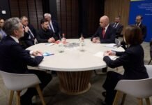 Зеленский провел совместную встречу с премьером Нидерландов, президентом Молдовы и Генсеком Совета Европы