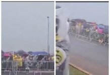 В Бразилии во время митинга в толпу попала молния: десятки пострадавших (видео)