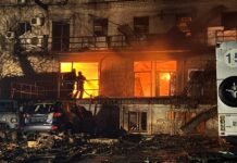 РФ массированно атаковала Днепр: «Шахеды» попали в многоэтажку и рядом с детским садом (видео)