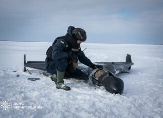 Сапери ДСНС Чернігівщини знищили російський БпЛА на Київському водосховищі