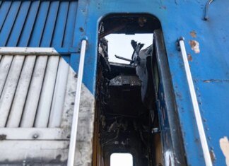 російський БПЛА Ланцет атакував пасажирський потяг "Київ-Суми"