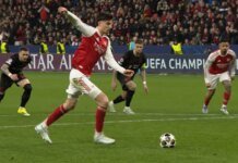 «Арсенал» врятувався наприкінці: «Баєр» і лондонці зіграли внічию в 1/8 фіналу Ліги чемпіонів