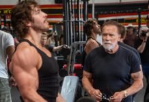 «Миссия выполнена»: внебрачный сын Арнольда Шварценеггера одержал свою первую победу (фото)