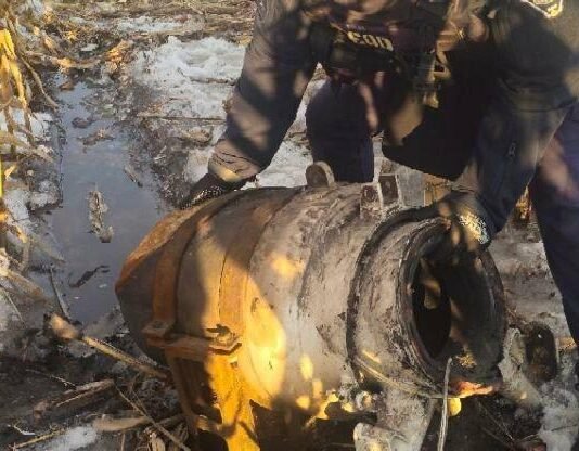 На Чернігівщині сапери ДСНС вилучили частину російської ракети
