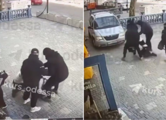 Забрали личные вещи и посадили в авто: в центре Одессы неизвестные похитили мужчину (видео)