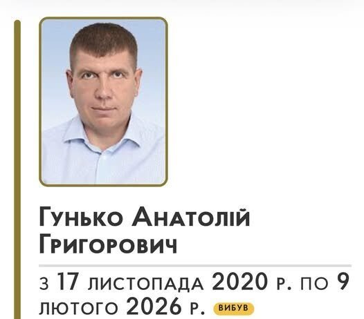 Нардепа з Чернігівщини Анатолія Гунька позбавили депутатського мандата