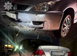 У Чернігові п‘яний водій в‘їхав у сніговий насип: обійшлося без постраждалих