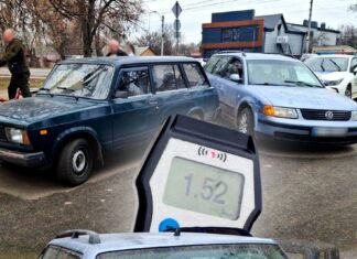 У Чернігові п‘яна їзда завершилася ДТП: водій перевищив норму алкоголю у понад 7 разів