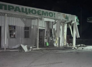 Атака рф на Харківщину 13 квітня — пошкоджено АЗС, є постраждалі серед цивільних