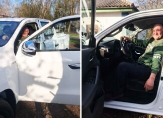 Миколі Матвєєнку, який евакуювався з Чернігівщини на «копійці» разом з 18 курми, півнем і собакою, подарували нову машину