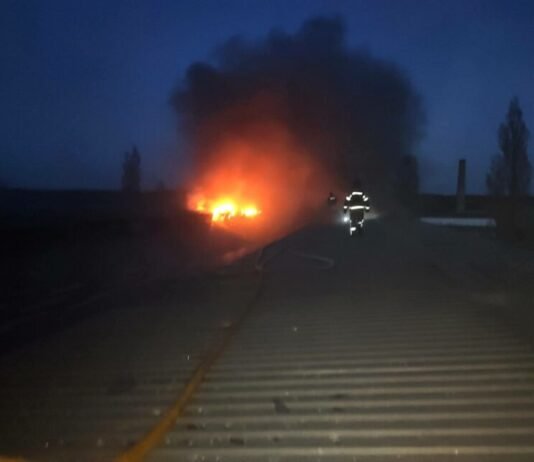 На Чернігівщині впав російський безпілотник: вигоріло п’ять гектарів сухої трави