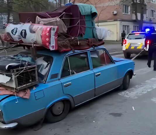 18 курей і пес у старенькому ВАЗі: 70-річний переселенець розчулив соцмережі