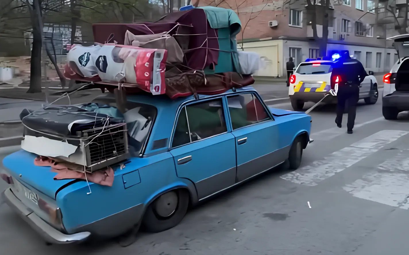 18 курей і пес у старенькому ВАЗі: 70-річний переселенець розчулив соцмережі