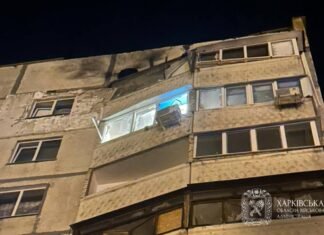 Россияне во время перемирия ударили «Шахедом» по девятиэтажке в Харькове: есть пострадавшие