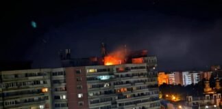 Есть пострадавшие: в Румынии неизвестный беспилотник попал в многоэтажный жилой дом (видео)