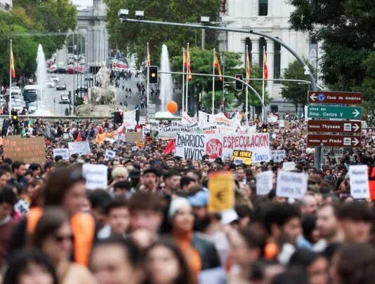 У Мадриді тисячі людей вийшли на марш проти зростання цін на житло