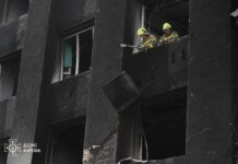 У Києві завершили аварійні роботи на місці удару в Шевченківському районі, кількість постраждалих зросла до 92