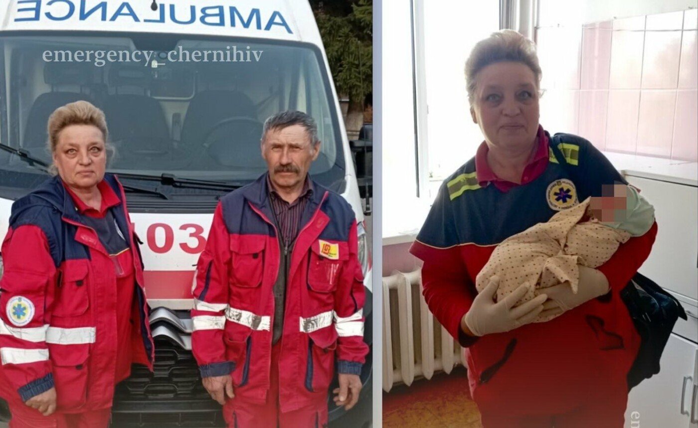 Пологи просто в авто «швидкої» на Чернігівщині: народилася дівчинка