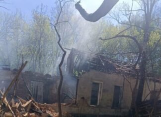 Кадри знищених ворожою атакою будинків в селі Лизунівка на Чернігівщині (Фото)