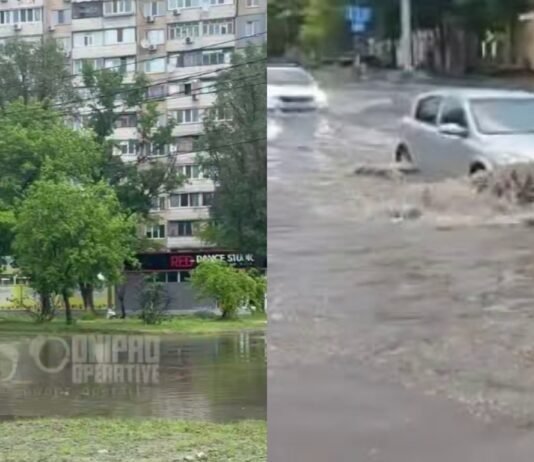Ряд улиц под водой: в Днепре затопило разные районы города после сильного ливня (видео)