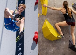 Украинские скалолазы установили два рекорда в первом этапе Кубка мира в Китае