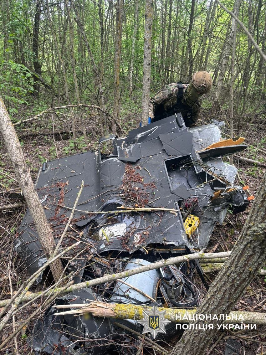 У лісосмузі на Чернігівщині знайшли ударний БпЛА рф споряджений термобаричною бойовою частиною
