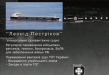 Українські дрони уразили суховантаж і військову логістику окупантів у Бердянську