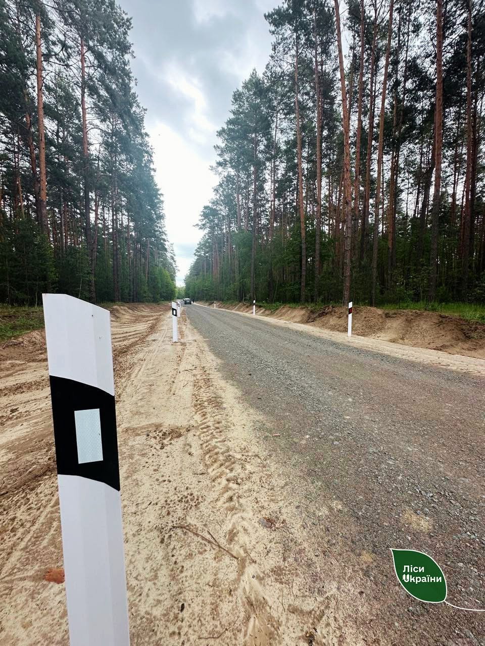 На Чернігівщині завершили капітальний ремонт лісової дороги протяжністю майже 3 км