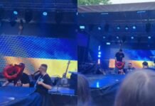 «Фиаско»: на Прикарпатье во время признания в любви на концерте Ирины Федишин провалилась сцена (видео)