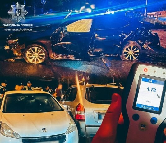 У Чернігові нетверезий водій Hyundai влаштував потрійну ДТП