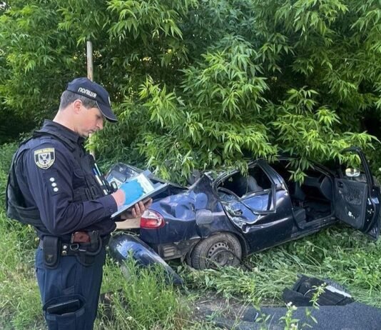 На Чернігівщині п’яний водій врізався в електроопору: загинула 38-річна пасажирка