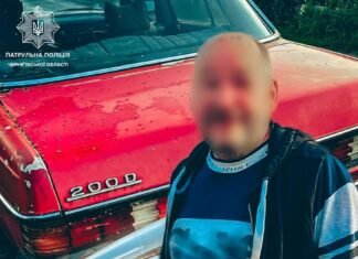 У Чернігові патрульні зупинили 65-річного водія з високим рівнем алкоголю в крові