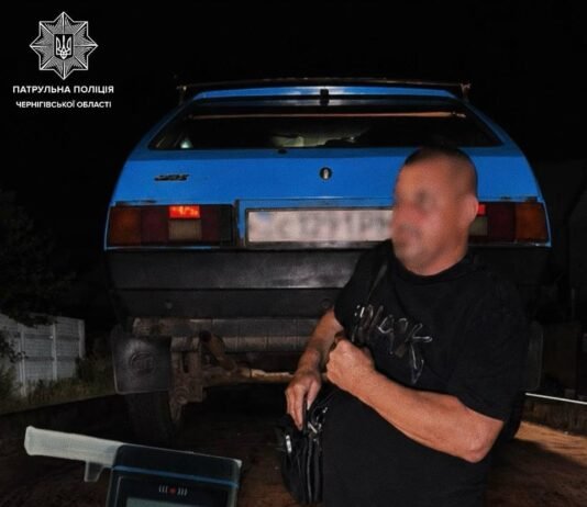 У Чернігові водій їхав на несправному авто та ще й пʼяний як чіп