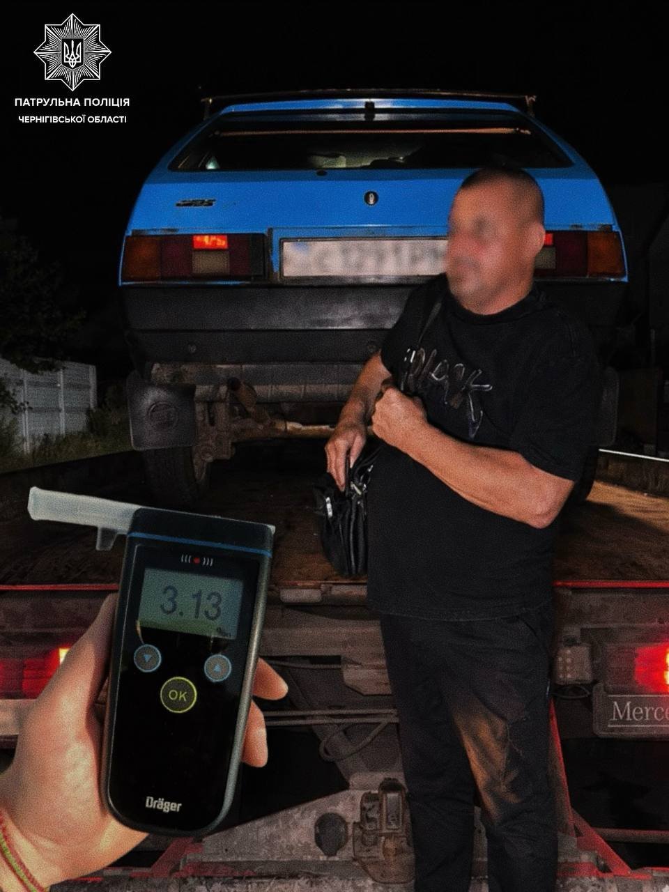 У Чернігові водій їхав на несправному авто та ще й пʼяний як чіп