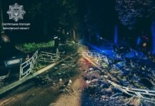 ДТП у Чернігові: водій на швидкості врізався у паркан і дорожній знак