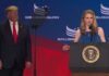 Трамп появился на саммите НАТО в сопровождении гламурной блондинки: кто такая Натали Харп