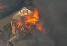 У Британії рятувальники гасять масштабну лісову пожежу, вогонь охопив кілька будинків