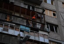 У Соломʼянському районі Києва завершили аварійні роботи після ворожої атаки