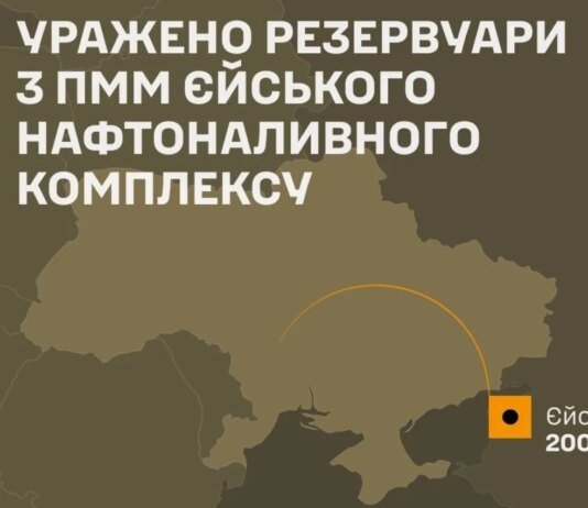 Сили оборони уразили резервуари з пальним на єйському нафтоналивному комплексі