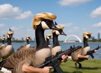 Трамп опублікував ШІ-відео з озброєними "качками Дональда", які охороняють "озеро Америка"