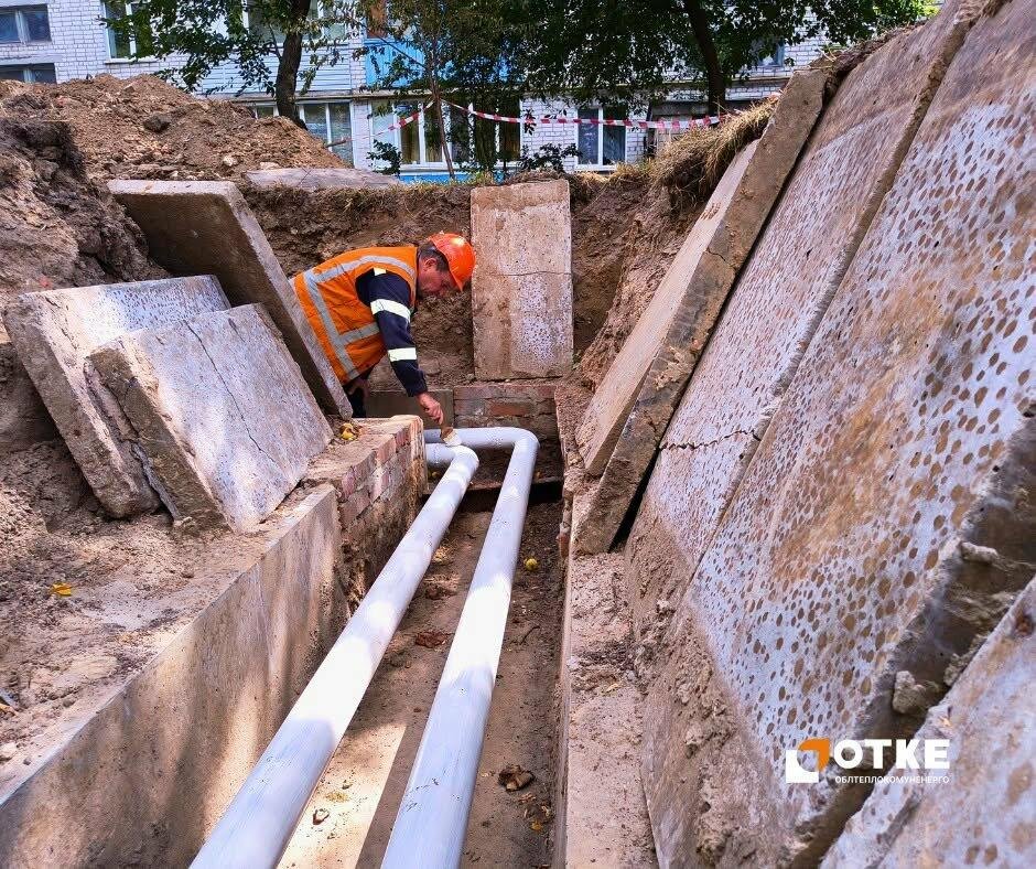 На вулиці Загривного у Чернігові замінили 160 метрів старих труб