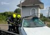 Водія госпіталізували: на Чернігівщині автомобіль зіткнувся з потягом