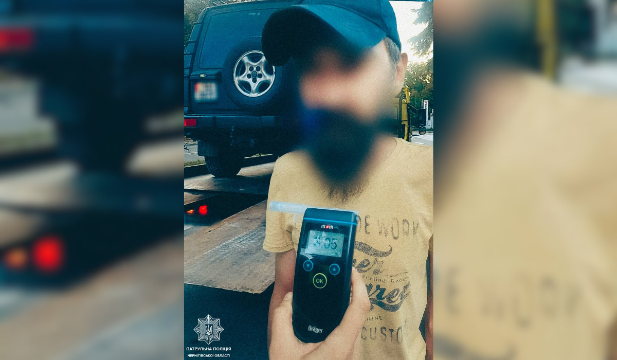 У Чернігові водій Land Rover “надув” 3,05 проміле: це більш ніж у 15 разів вище норми